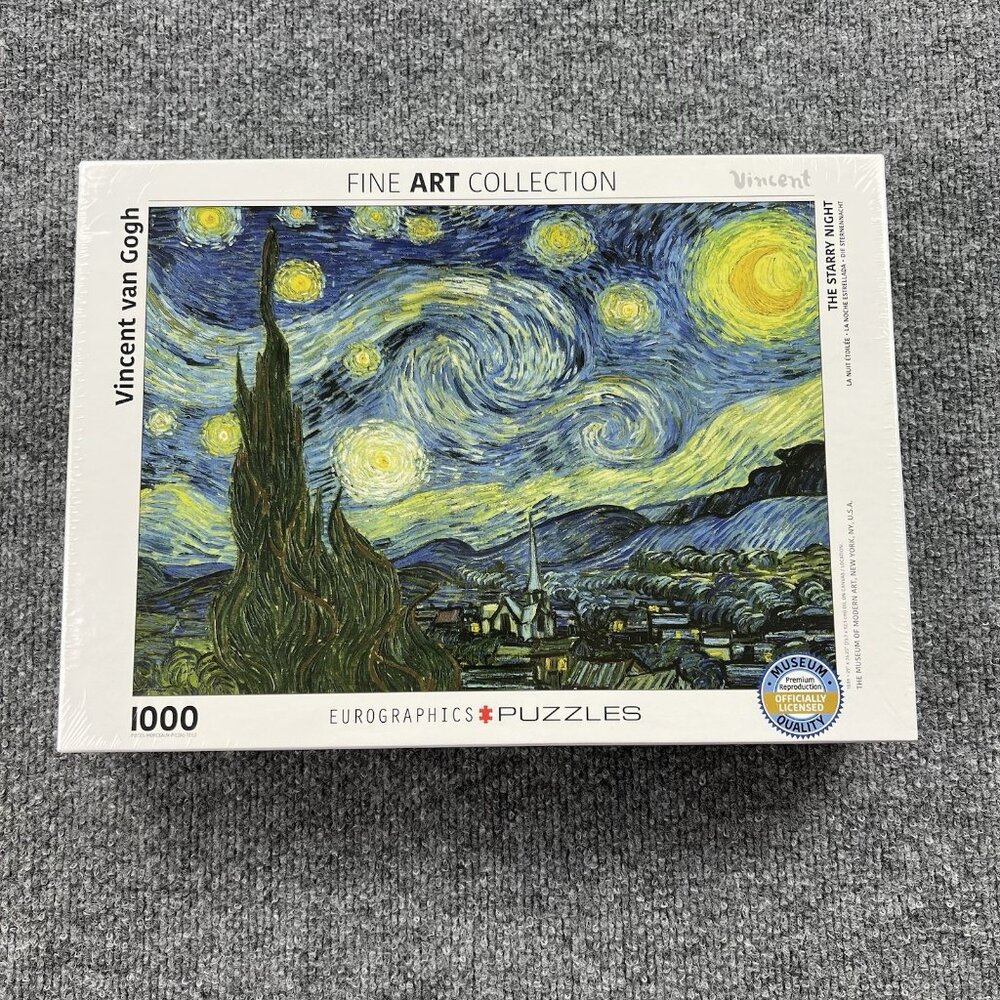 Eurographics Van Gogh The Starry‎ Night 1000 Piece Jigsaw Puzzle NEW Sealed